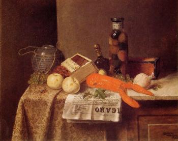 威廉 邁尅爾 哈尼特 Still Life with Le Figaro